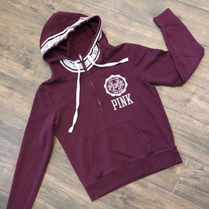 Maroon Hoodie by Pink